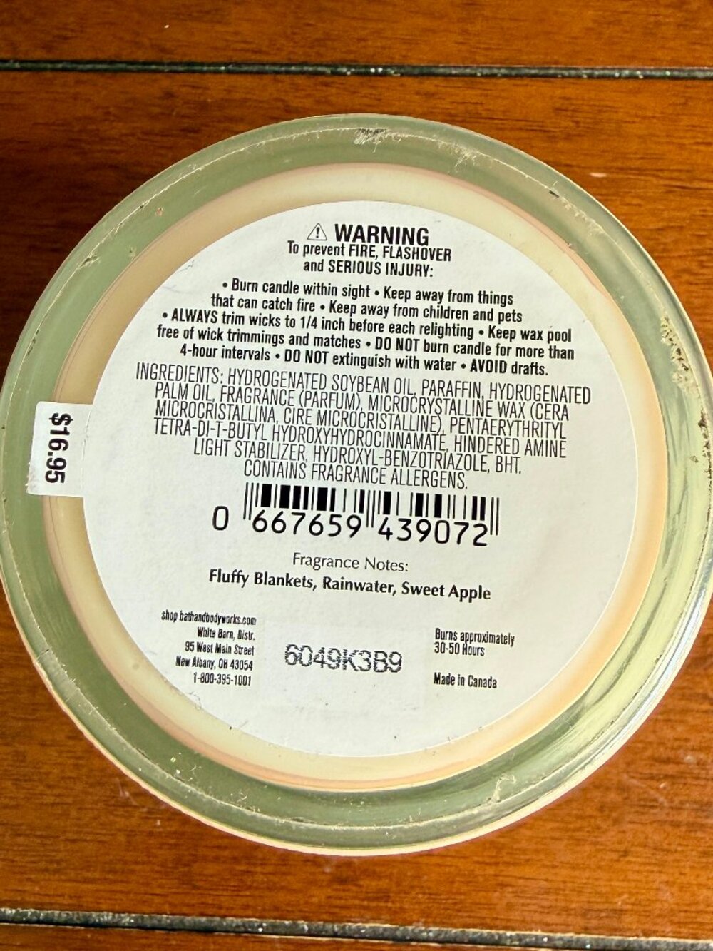 NEW Lullaby Linen Single Wick Candle Bath & Body Works - Picture 3 of 3
